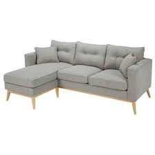 Maybe you would like to learn more about one of these? Skandinavisches 4 5 Sitzer Ecksofa Hellgrau Brooke Maisons Du Monde