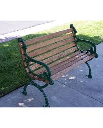 Nothing is ever understated in these settings, with. 5ft Victorian Bench With Back Oak Wooden Slats Cast Aluminum Frame Park Warehouse