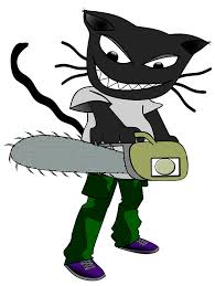 Potion cauldron halloween colored black cartoon. Cartoon Cat With A Chainsaw Clipart Free Download Transparent Png Creazilla