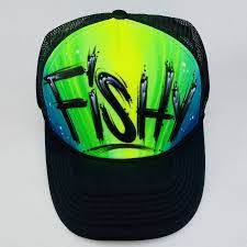 Custom Trucker Hat Airbrush Hat Custom Name Hat Beach Etsy Custom Trucker Hats Trucker Hat Hats