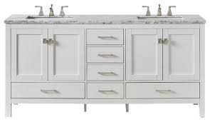 32 white corner sink vanity travertine stone top bathroom single cabinet 126. Eviva Aberdeen 60 White Transitional Double Sink Bathroom Vanity White Carrara Transitional Bathroom Vanities And Sink Consoles By Homesquare Houzz