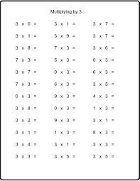 3 Times Table Workshee In 2020 Multiplication Facts Worksheets Math Fact Worksheets Multiplication Worksheets