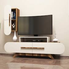 Variant Rose Duvar Rafli Tv Unitesi Ceviz Ekru Mobilya Urunleri