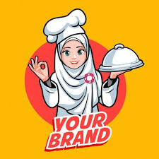 Gambar kartun chef perempuan designtube creative design. Muslimah