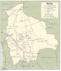 Vea los mapas de lluvias previstas para las inmediaciones de la región bolivia. Bolivia Political Map