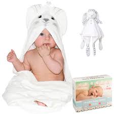The extra four towels come into play, if someone gets a haircut or if we give the dogs a bath, etc. Bapify Bamboo Hooded Baby Towel Set Ultra Soft Highly Absorbent Baby Bath Towel Security