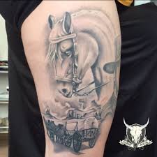 Run To The Rescue With Love And Peace Will Follow Tattoo Horse Western Tattoo Manisa Hasanbozal Western Tattoos Tattoos Classic Tattoo