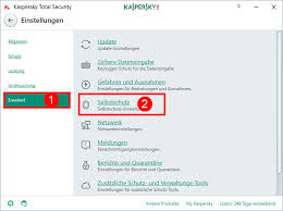 Aktivieren Oder Deaktivieren Des Selbstschutzes In Kaspersky Total Security 2018