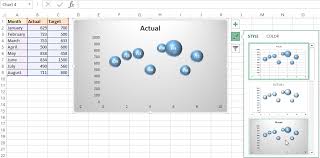 2d 3d bubble chart in excel tech funda