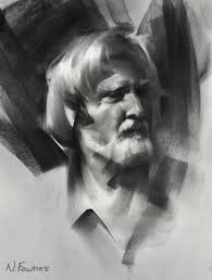 Nathan Fowkes Charcoal Portraits Portrait Tutorial Charcoal Drawing