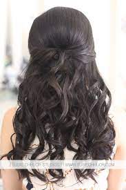 Susie Chhuor Asian Hair Half Up Half Down Wedding Hair Loose Curls Loose Curls Hairstyles Asian Wedding Hair Loose Hairstyles