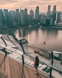 The Best View Of Singapore At The Skypark Observation Deck 200 Meters Above The Ground On Top Of The Famous Marina Bay Sands Nice View Photo Marina Bay Sands