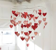 Paper Heart Chandelier Perfect For A Valentine S Decoration In A Nursery Or Children S Room Valentine Crafts Valentines Diy Valentine Day Crafts
