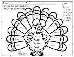 Turkeys coloring pages for preschool, kindergarten and elementary school children to print and color. Free Turkey Addition Color By Number By Josie S Place Tpt