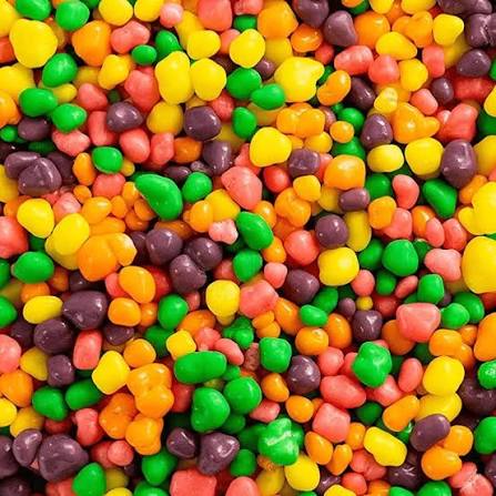 Bonbons nerds thc gummies enrobés de pépites fruitées et acidulées