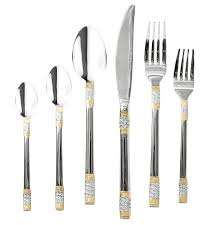 Amazon Com Venezia Collection Quot Luxor Quot 75 Piece Fine Flatware Set Silverware Cutlery Dining Flatware Set Stainless Steel Silverware Silverware Set