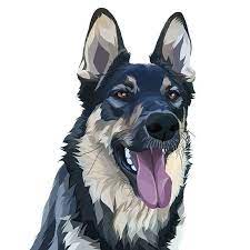 Custom Pet Portrait Dog Cartoon Draw My Dog Bespoke Dog Etsy In 2021 Cartoon Drawings Dog Drawing Custom Pet Portraits