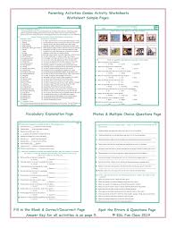 Create a high quality document online now! Parenting Activities Combo Activity Worksheets Teaching Resources