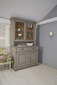 large vintage glazed kitchen dresser