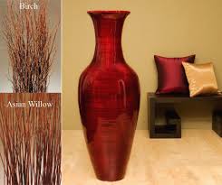 47 Tall Mahogany Red Floor Vase Large Floor Vase Tall Floor Vases Vases Decor