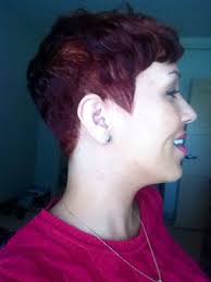 Cameron Medley's super cute red short pixie cut.