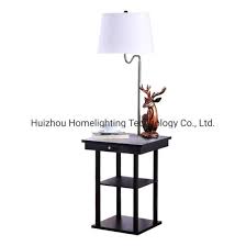 Shop lamps, shades & more lighting. China Jlf 23205 Shelves Usb Port Combination Floor Lamp With End Table China Shelf Floor Lamp Floor Standing Lamp