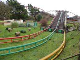 It was designed for the park by mack of germany in 1988. Steeplechase Blackpool Pleasure Beach Blackpool Lancashire England United Kingdom