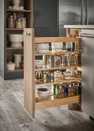 Easily accessible with one simple down and forward motion, this spice rack storage system by dropout cabinet fixtures is the ultimate spice rack! Design Craft Cabinets Pull Out Spice Rack Kitchen Cabinet