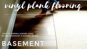 You need to connect the end of a plank to the previous one first. How To Install Vinyl Plank Flooring In Basement Time Lapse Youtube