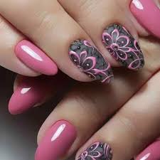 Con una aplicación inversa, aplicar la rosa y en las líneas de la sonrisa en las 10 uñas. Https Xn Decorandouas Jhb Net Unas Rosa