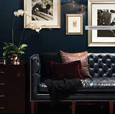 Ralph Lauren Home Modern Chairman Collection 6 Sofa Black Leather Sofas Living Room Leather Living Room Designs