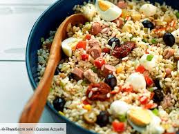 Salade De Riz Aux Saucisses Recettes Recette Recette Salade De Riz Salade De Riz Recettes De Cuisine
