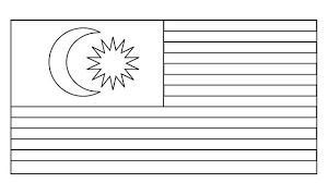 Tambahan warna putih di atas. Bendera Malaysia Gambar Mewarna Malaysia Flag Malaysia Flag Printable