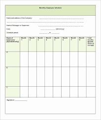 Download free printable employee schedule template samples in pdf, word and excel formats. Monthly Schedule Template Excel Awesome Monthly Schedule Template 16 Free Excel Pdf Documents Monthly Schedule Template Schedule Template Schedule Templates