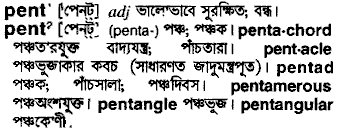 It's quite difficult to pull out information from an introvert like him. Bangla Meaning Of Pent