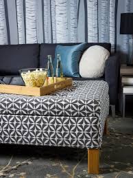 The button tufted ottoman, round circle tufted coffee table, cocktail ottoman is perfect for any room or space. Turn An Old Coffee Table Into An Upholstered Storage Ottoman Hgtv