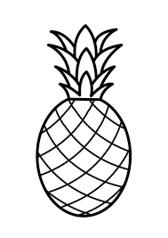 Fruit Pineapple Coloring Page Free Ananas Dessin Coloriage Coloriage Fruits