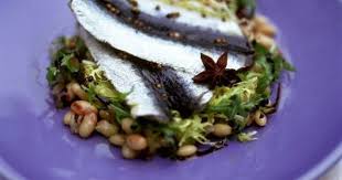 Marinierter Hering Auf Bohnensalat Rezept Bohnensalat Heringrezepte Rezeptideen