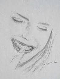 Faces Sketches Sketch Of A Smiling Girl Simple People Sketches Face Sketch Happy Face Drawing Face Drawing