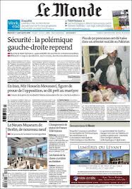 Le monde, le figaro.fr (by société du figaro), 20 minutes le journal (by 20 minutes), la matinale. Newspaper Le Monde France Newspapers In France Sunday S Edition January 3 Of 2010 Kiosko Net