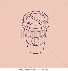 Here is an easy way to draw a cup with charcoal, creating a feeling of 3d and depth. Vector Illustration Vector Photo Free Trial Bigstock