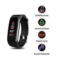 Smart Watch Fitness Tracker With Body Temperature Thermometer Blood Oxygen Heart Rate Blood Pressure Monitor Sleep Monitor Step Counter Pedometer Calorie Counter Ip67 Waterproof For Women Men Kids Walmart Com Walmart Com