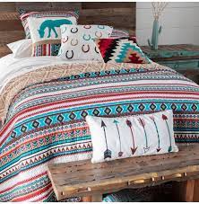Turquoise and red bedroom ideas. Welcome To The Montana Southwestern Horse Quilted Bedding Collection Customization Page