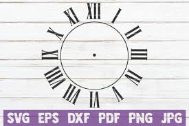 Download Clock Face Cut File Graphic By Mintymarshmallows Creative Fabrica SVG Cut Files