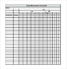 Medication Chart Template Brillant Me