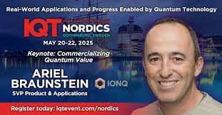 IonQ's Ariel Braunstein and Lorenzo Roversi will be speaking at Inside  Quantum Technology (IQT) Nordics 2025 in Gothenburg, Sweden,
