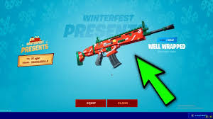 Today we will be doing the top 10 best gun wraps in fortnite chapter 2 (ranking fortnite. Fortnite Free Well Wrapped Weapon Wrap Fortnite Day 2 Winterfest Gift Youtube