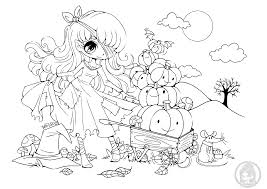 Coloriage Princesse Citrouille Par Yampuff Dessin A Imprimer Halloween Chibi Coloring Pages Halloween Coloring Halloween Coloring Pages