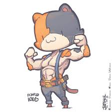 1055 Meowscles Jr Pencil On Artstation At Https Www Artstation Com Artwork Oaxrkw Cute Doodles Cute Kawaii Drawings Cartoon Art