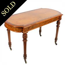 Victorian One Drawer Side Table Antique Walnut Side Table